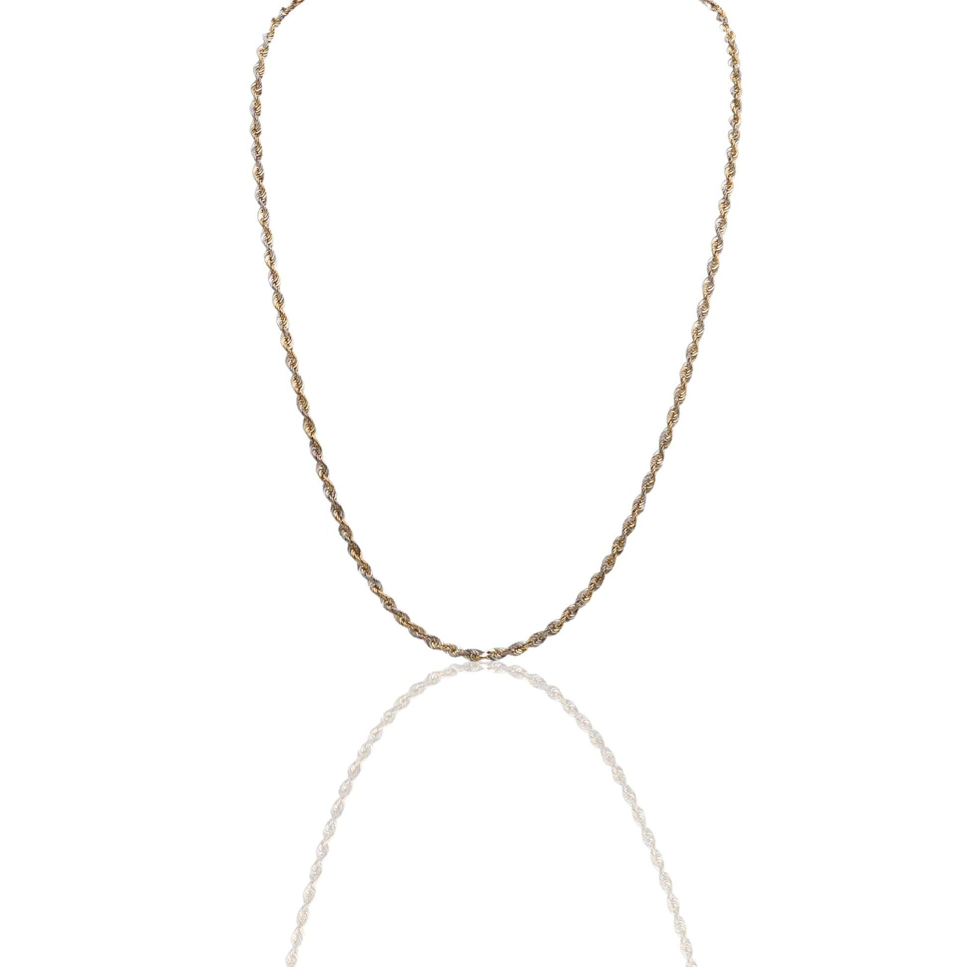 Collana Oro Giallo Oro Bianco Oro 18 carati America 030 Solo Oro