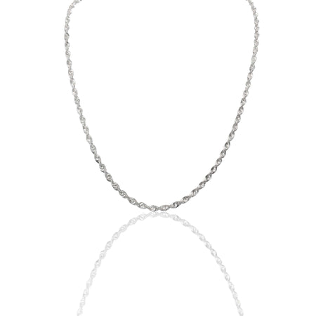 Collana Oro Bianco Oro 18 carati America 060 Solo Oro