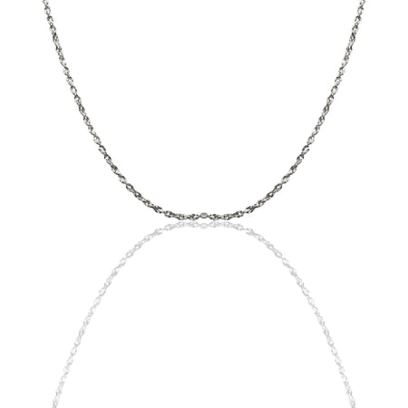 Collana Oro Bianco Oro 18 carati Iride 030 Solo Oro