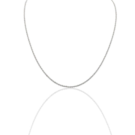 Collana Oro Bianco Oro 18 carati Laser 030 Solo Oro