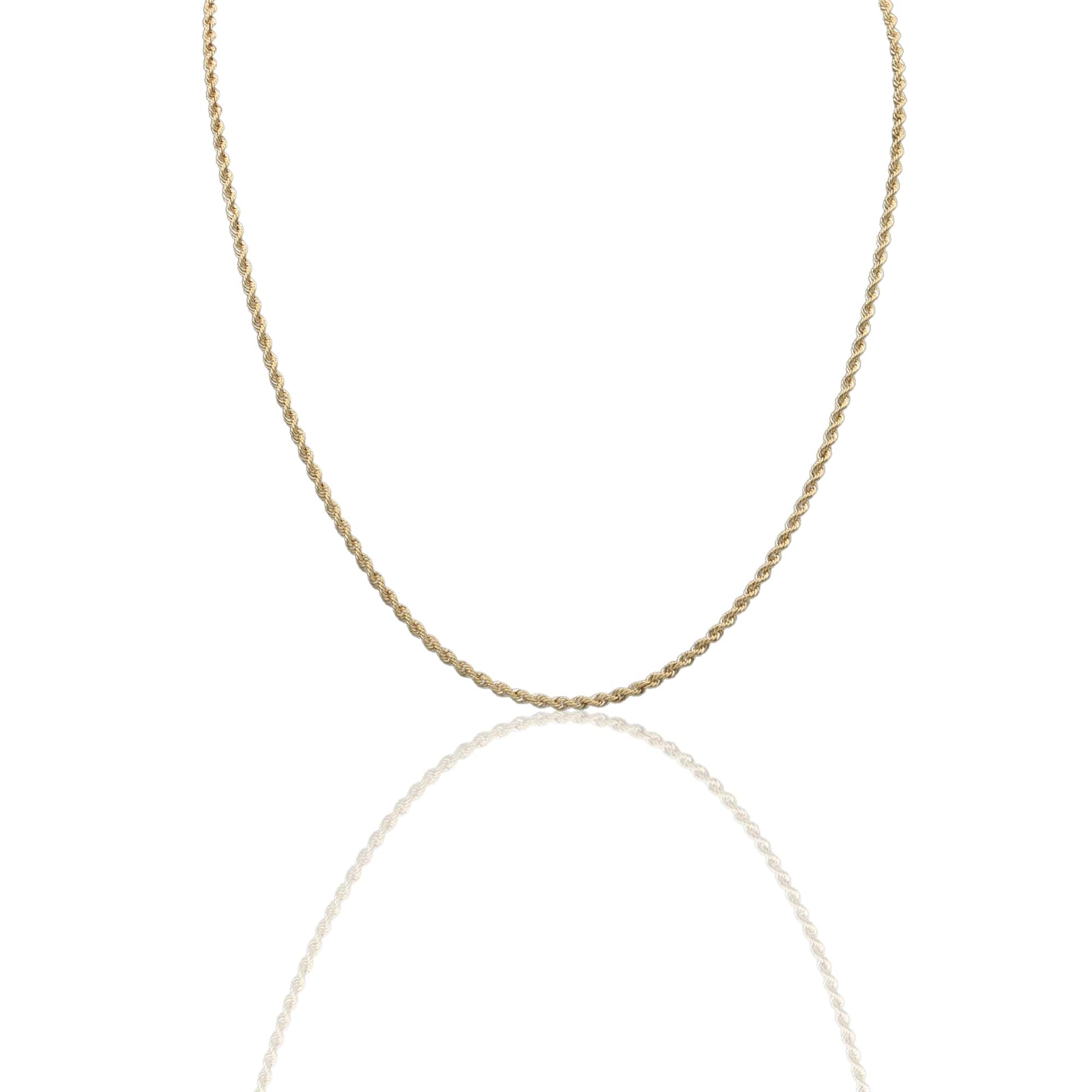 Collana Oro Giallo Oro 18 carati Laser 040 Solo Oro