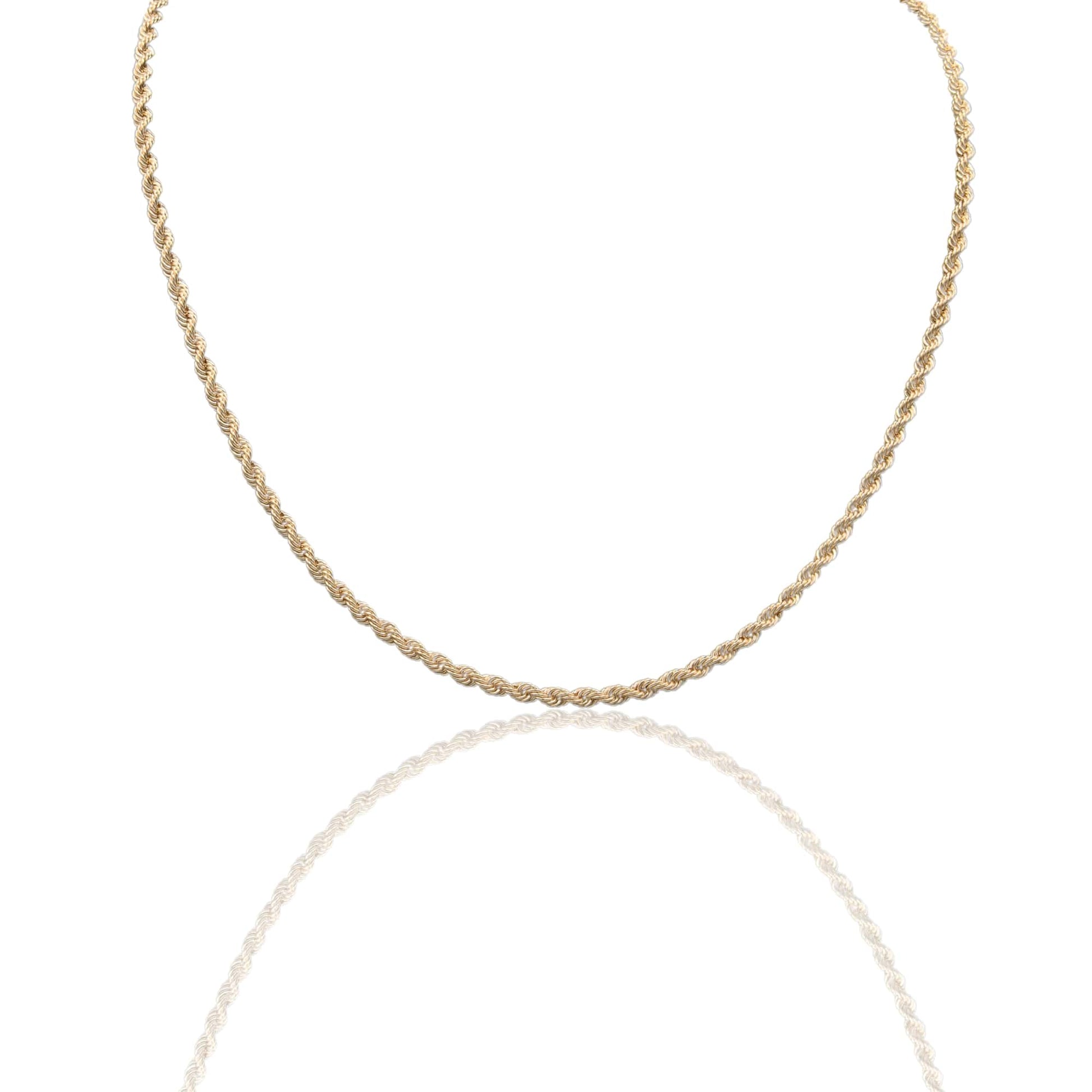Collana Oro Giallo Oro 18 carati Laser 050 Solo Oro