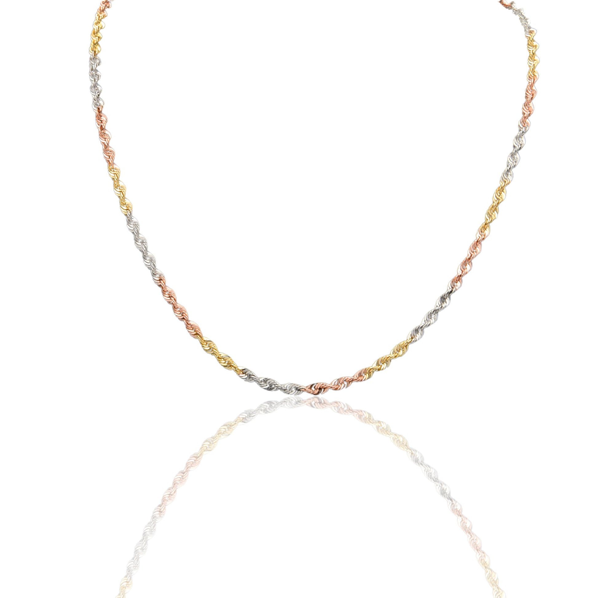 Collana Oro Bianco, Oro Giallo, Oro Rosa Oro 18 carati America 060 Solo Oro CM.60