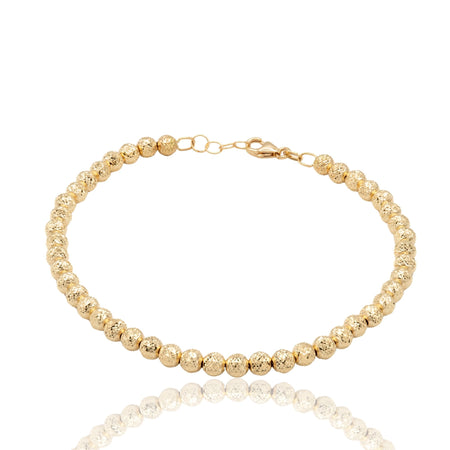 Bracciale Oro Giallo Oro 18 carati Milleluci Solo Oro Sfera 4 mm
