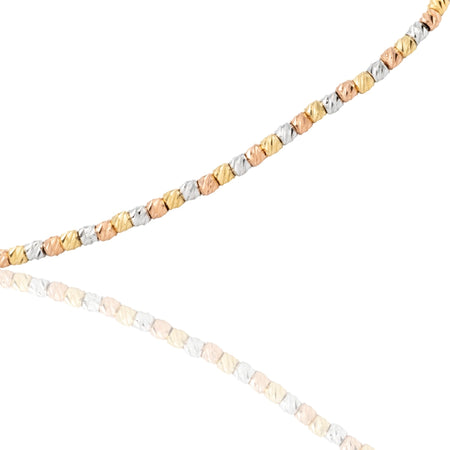 Bracciale Oro Bianco, Oro Giallo, Oro Rosa Oro 18 carati Slash  Solo Oro Sfera 1,5 mm