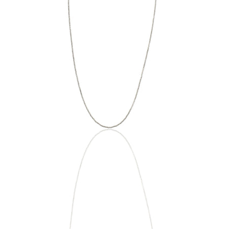 Collana Oro Bianco Oro 18 carati Girocollo sfere Slash Solo Oro cm.50 Sfera 1,5 mm