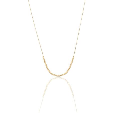 Collana Oro Giallo Oro 18 carati Girocollo A Sfere Alternate Solo Oro
