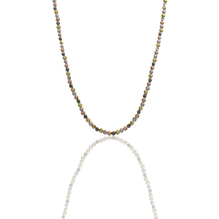 Collana Oro Bianco, Oro Giallo, Oro Rosa, Oro Brunito Oro 18 carati Girocollo Milleluci Solo Oro cm.50 Sfera 4 mm
