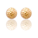 Orecchini Oro Giallo Oro 18 carati Mezza Sfera Solo Oro