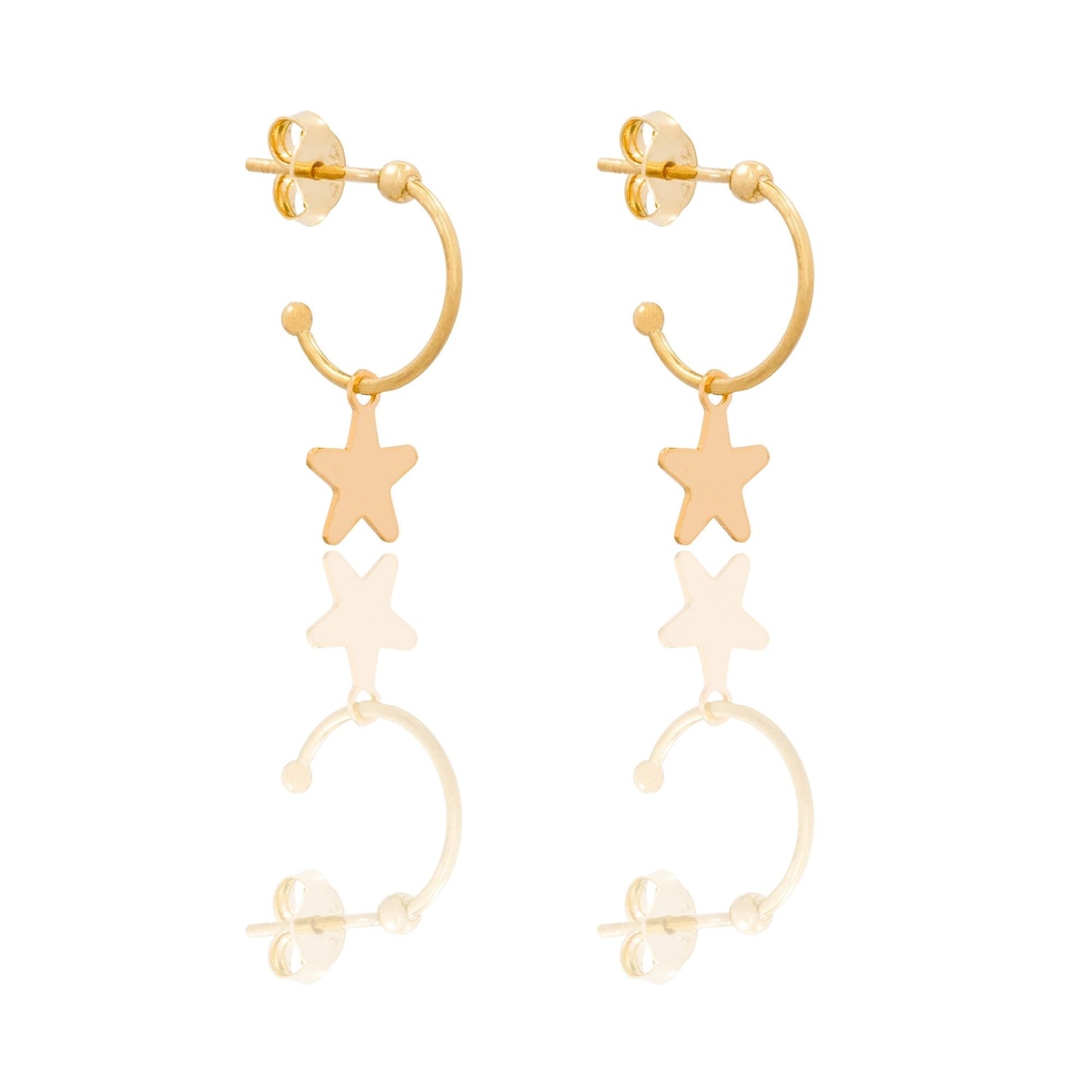 ORECCHINI DONNA CERCHIETTO CON STELLA