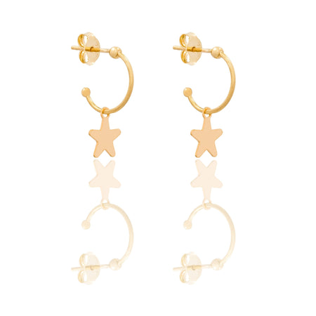 ORECCHINI DONNA CERCHIETTO CON STELLA