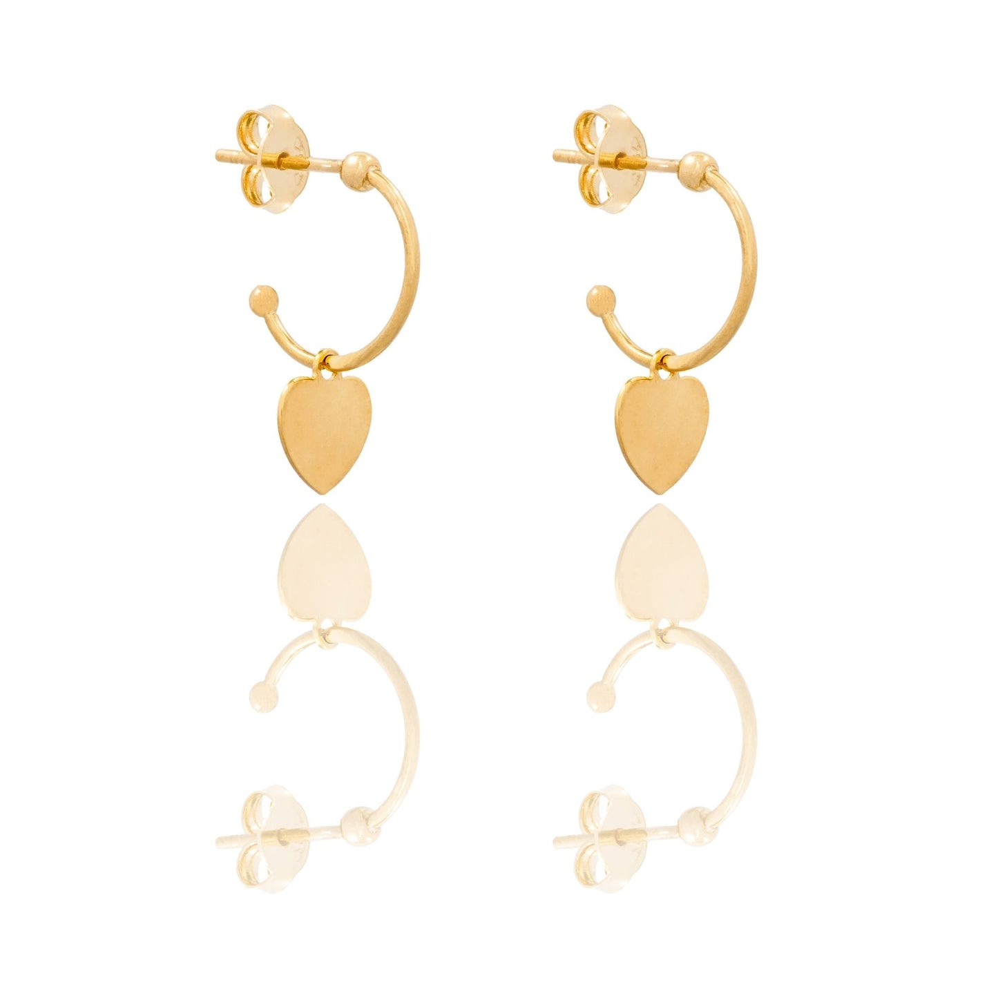 ORECCHINI DONNA CERCHIETTO CON CUORE