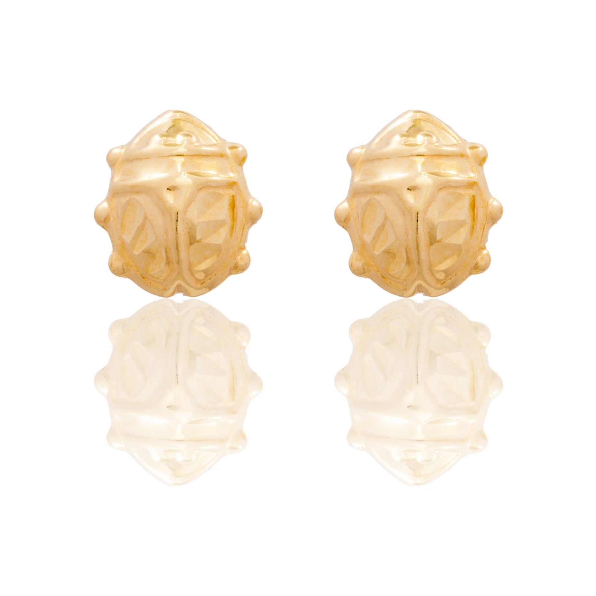 Orecchini Oro Giallo Oro 18 carati Coccinella Solo Oro