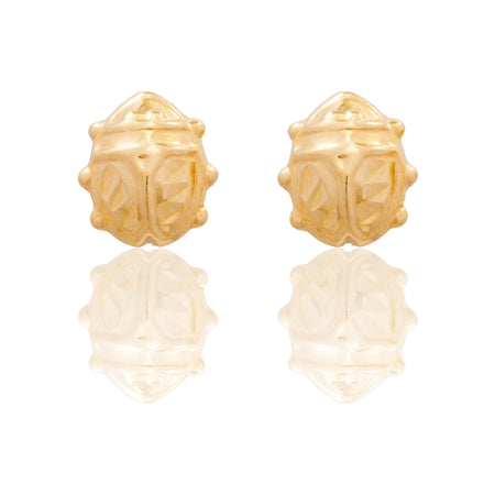 Orecchini Oro Giallo Oro 18 carati Coccinella Solo Oro