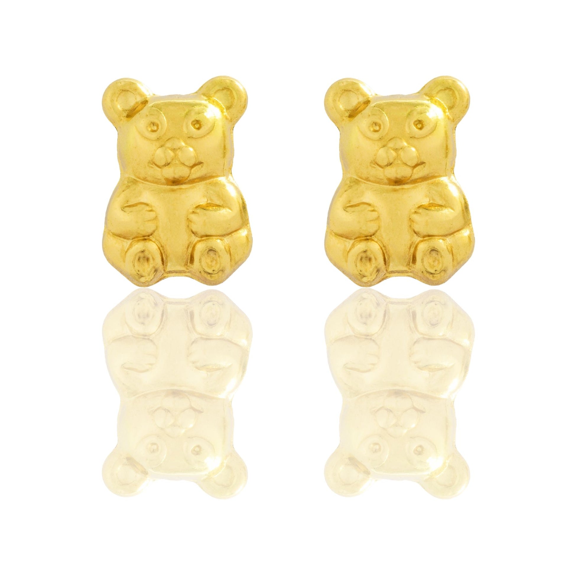 Orecchini Oro Giallo Oro 18 carati Orsetto Solo Oro