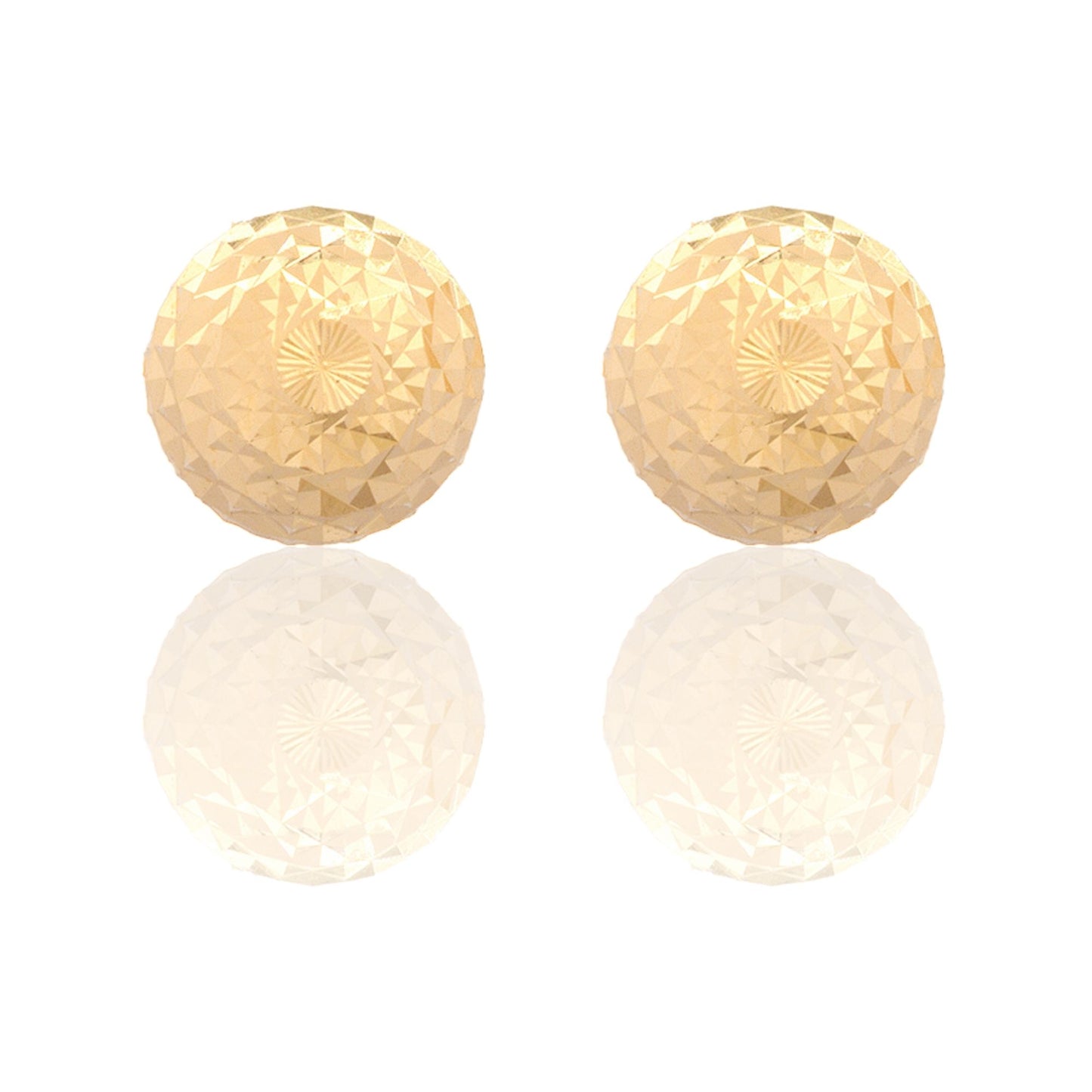 Orecchini Oro Giallo Oro 18 carati Sfera Milleluci Solo Oro