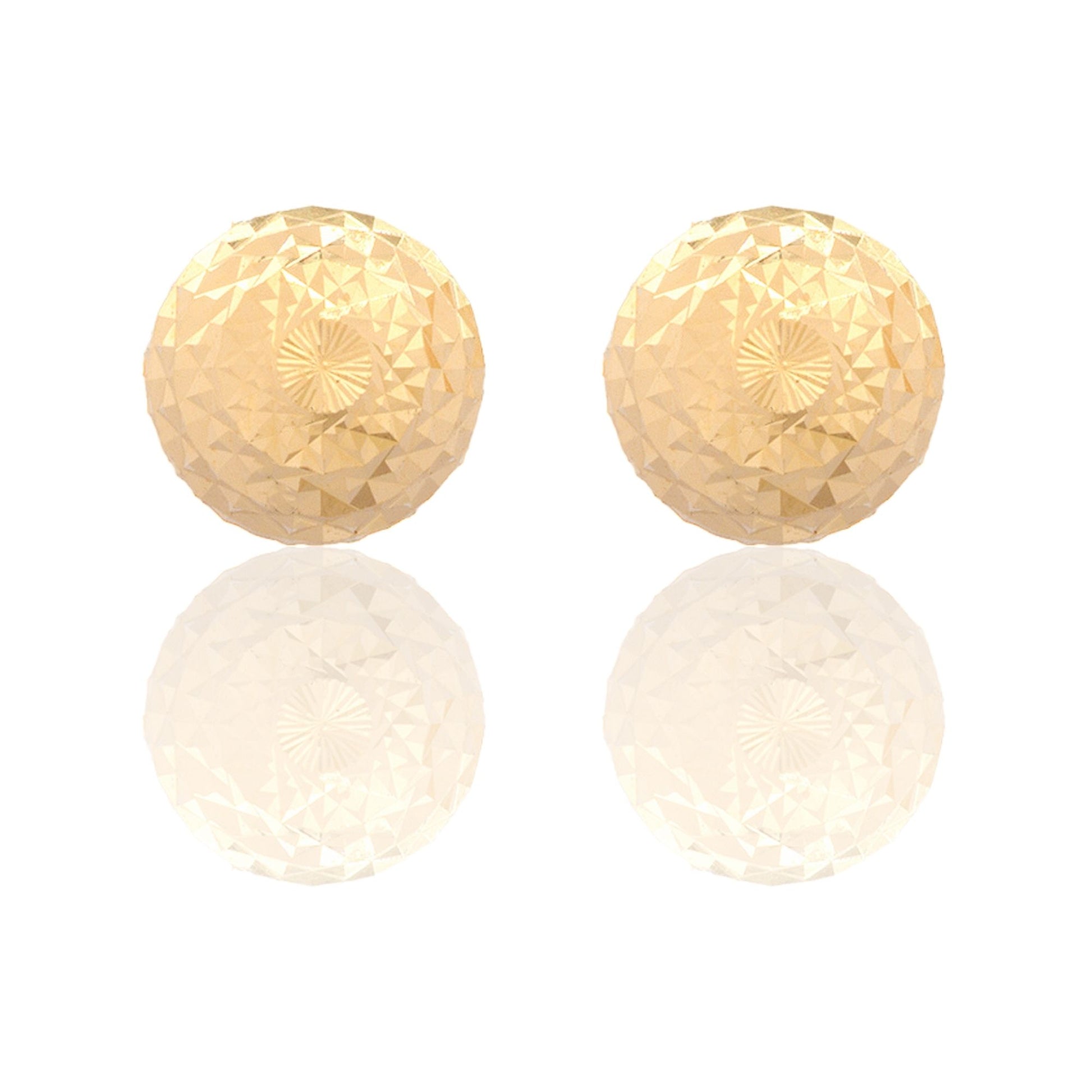 Orecchini Oro Giallo Oro 18 carati Sfera Milleluci Solo Oro