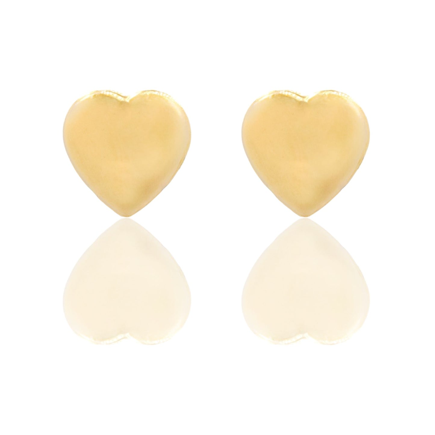 Orecchini Oro Giallo Oro 18 carati Cuore Bombato   Solo Oro