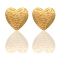 Orecchini Oro Giallo Oro 18 carati Cuore Aqua Solo Oro