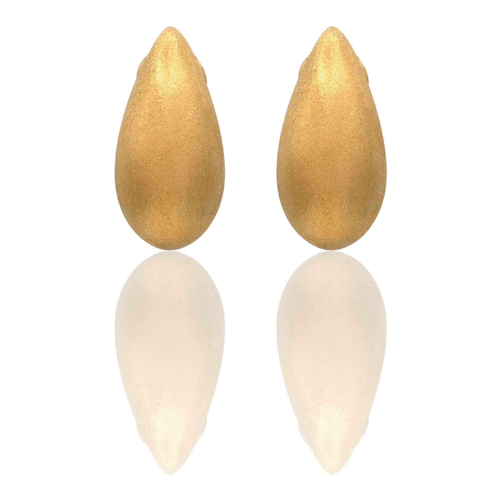 Orecchini Oro Giallo Oro 18 carati Goccia Aqua Solo Oro