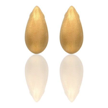 Orecchini Oro Giallo Oro 18 carati Goccia Aqua Solo Oro