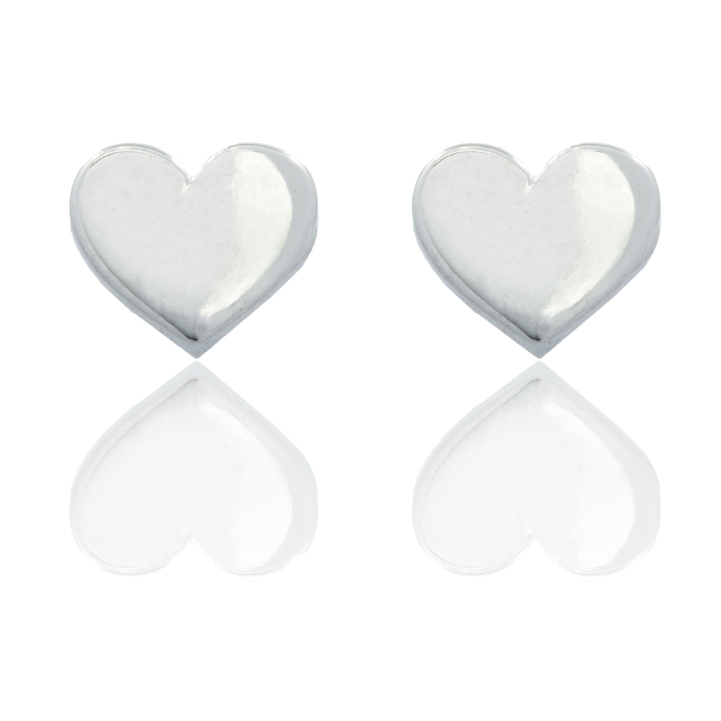 Orecchini Oro Bianco Oro 18 carati Cuore Solo Oro