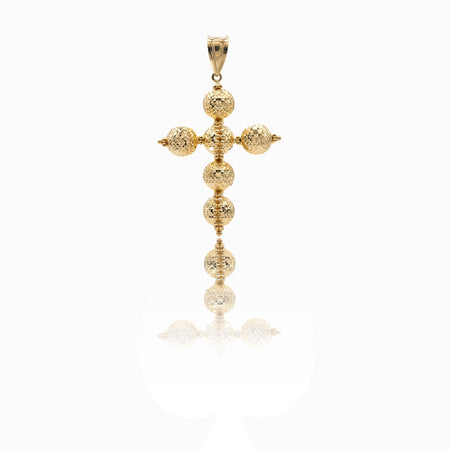 Ciondolo Oro Giallo Oro 18 carati Croce Milleluci Solo Oro cm.6x3,5