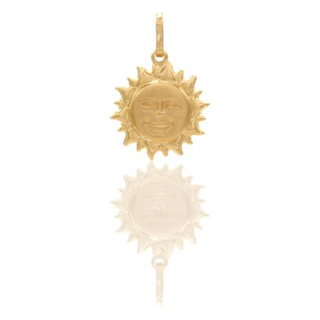 Ciondolo Oro Giallo Oro 18 carati Sole  Solo Oro cm.2,8