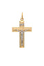 CROCE PIATTA C/CRISTO 3D