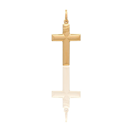 Ciondolo Oro Giallo Oro 18 carati Croce 3D Solo Oro cm.3,2x1,5