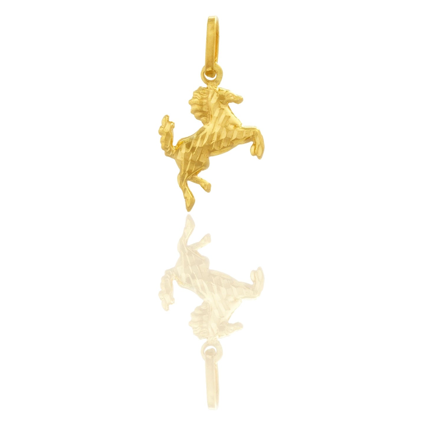 Ciondolo Oro Giallo Oro 18 carati Cavallino Solo Oro cm.2