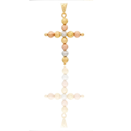 Ciondoli Oro Giallo, Oro Bianco, Oro Rosa Sfaccettata, Sfere  Solo Oro cm.3,5x2,3; Sfera diam. mm. 4