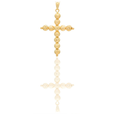 Ciondoli Oro Giallo Sfaccettata, Sfere  Solo Oro cm.4,3x2,8; Sfera diam. mm. 5