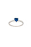 SOLITARIO CUORE BLU CON 1/2 GAMBO ZIRCONATO