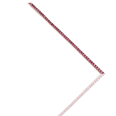 BRACCIALE TENNIS FUCSIA A TERZINE