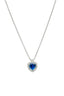 CL. CUORE PAVE' PIETRA BLU