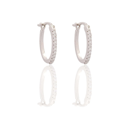 ORECCHINI DONNA OVALI PAVE'