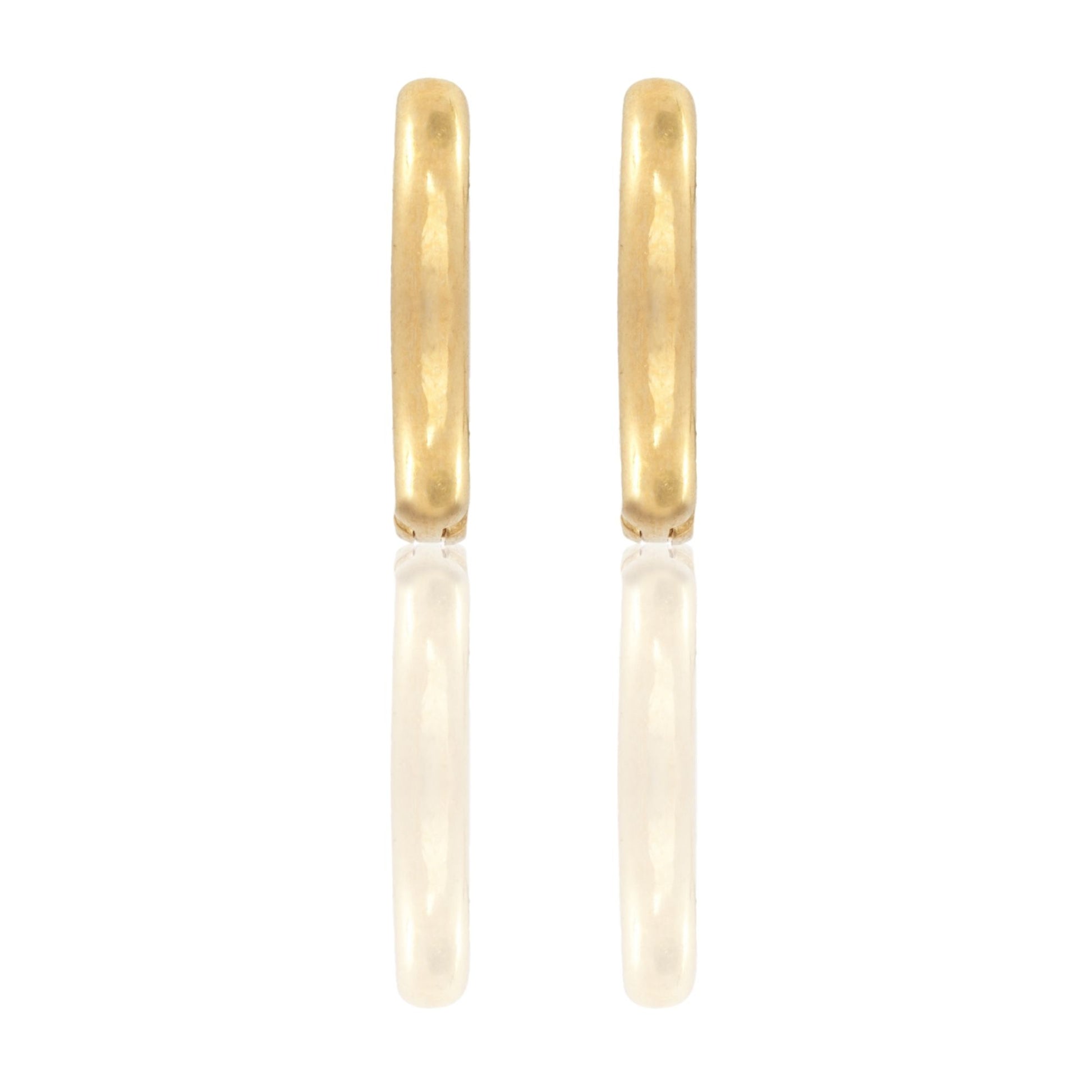 Orecchini Oro Giallo Oro 18 carati Cerchietto Solo Oro