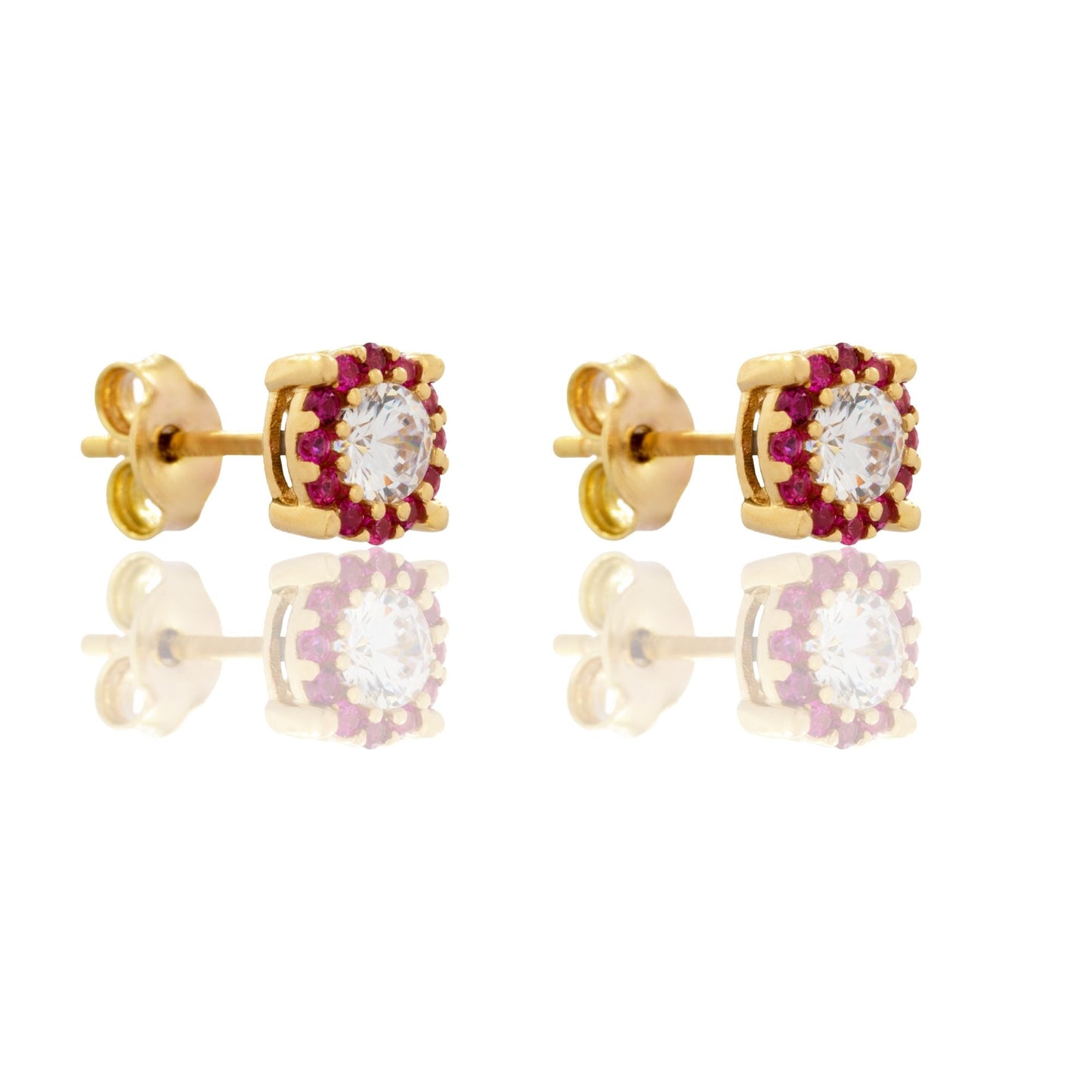 ORECCHINI DONNA TONDI CENTRO E CONTORNO TONDI CENTRO E CONTORNO