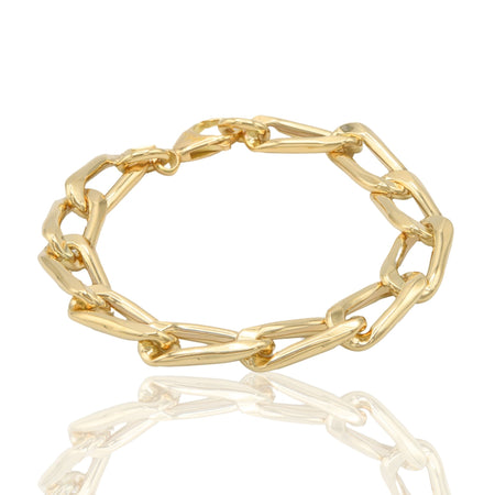 Bracciale Oro Giallo Oro 18 carati Groumette Larga Solo Oro