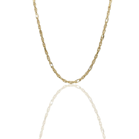 Collana Oro Giallo Oro 18 carati  Maglia Intrecciata   Solo Oro