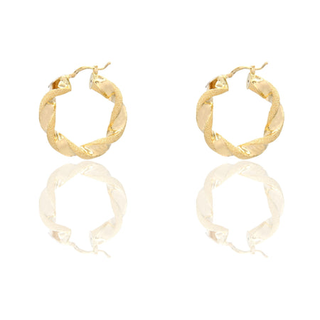 Orecchini Oro Giallo Oro 18 carati Cerchi Torchon   Solo Oro Spessore mm.6 diametro interno  cm.3