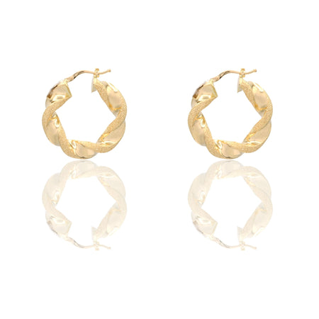 Orecchini Oro Giallo Oro 18 carati Cerchi Torchon   Solo Oro Spessore mm.6 diametro interno  cm.2,5
