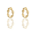 ORECCHINI DONNA CERCHI TORCHON CON GRECA