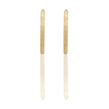 Orecchini Oro Giallo Oro Bianco Oro 18 carati Cerchi Bombati Solo Oro Spessore mm.6 diametro interno  cm.6,5