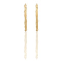 Orecchini Oro Giallo Oro Bianco Oro 18 carati Cerchi Intrecciati Solo Oro Spessore mm.6 diametro interno  cm.6,5