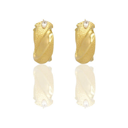 Orecchini Oro Giallo Oro Bianco Oro 18 carati Cerchi Incavati  Solo Oro Spessore mm. 10 diametro interno  cm.4.5