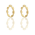 ORECCHINI DONNA CERCHI TORCHON CON GRECA