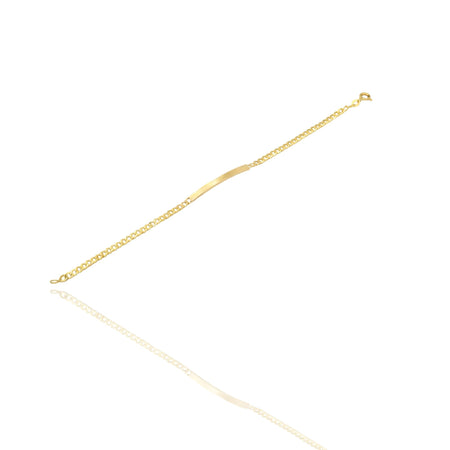 Bracciale Oro Giallo Oro 18 carati  Catena Maglia Groumette Solo Oro cm. 20