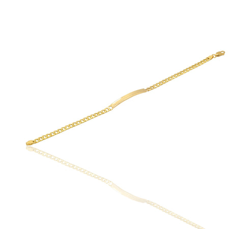 Bracciale Oro Giallo Oro 18 carati  Catena Maglia Groumette Solo Oro cm 20